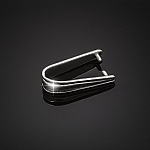 Grooved Pendant Pinch Bail 925 Sterling Silver 13x3mm