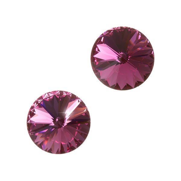 Swarovski 1122 Rivoli Crystal Stones Rose F 12mm - PK2