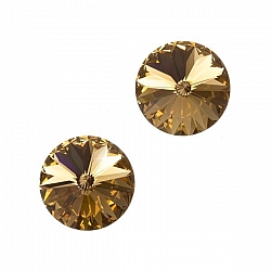 Swarovski 1122 Rivoli Stones Light Colorado Topaz F PK2