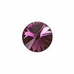 Swarovski 1122 Rivoli Crystal Stone Amethyst F 14mm PK1