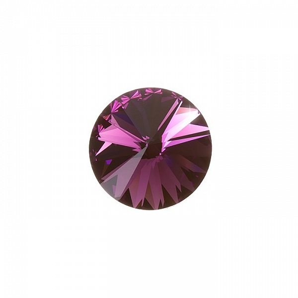 Swarovski 1122 Rivoli Crystal Stone Amethyst F 14mm PK1