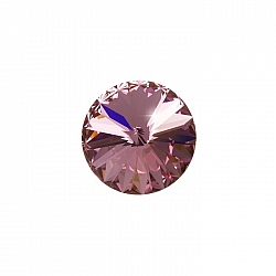 Swarovski 1122 Rivoli Crystal Stone Light Rose F 14mm