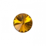 Swarovski 1122 Rivoli Crystal Round Stone Topaz F 14mm