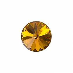 Swarovski 1122 Rivoli Crystal Round Stone Topaz F 14mm