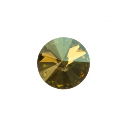 Swarovski 1122 Rivoli Round Stone Crystal Verde F 14mm