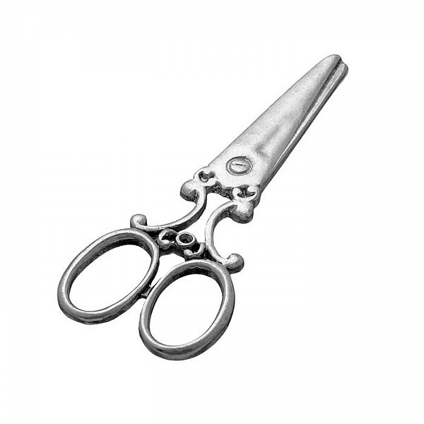 Tibetan Silver Vintage Scissors Pendant Charm 59mm PK1