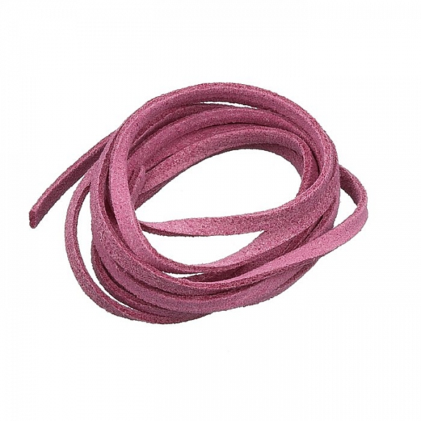 Ultra Micro Fibre Suede 3x1.5mm Mauve Flat Cord 1 Metre