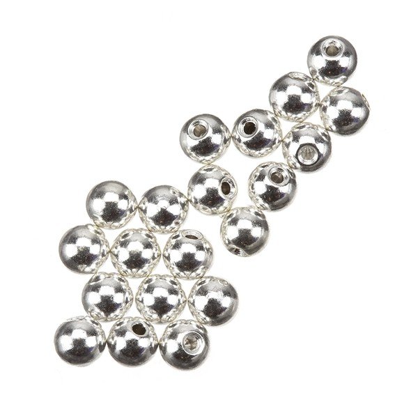 Memory Wire Round Silver Plated Bead End Caps 3mm PK20