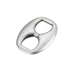 Antique Silver Double Hole Oval Metal Connector 29mm PK1