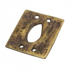 Large Antique Gold Four Holes Square Connector 29mm PK1