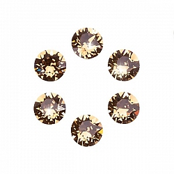 Swarovski 1088 Crystal Chatons Light Smoked Topaz F 6mm