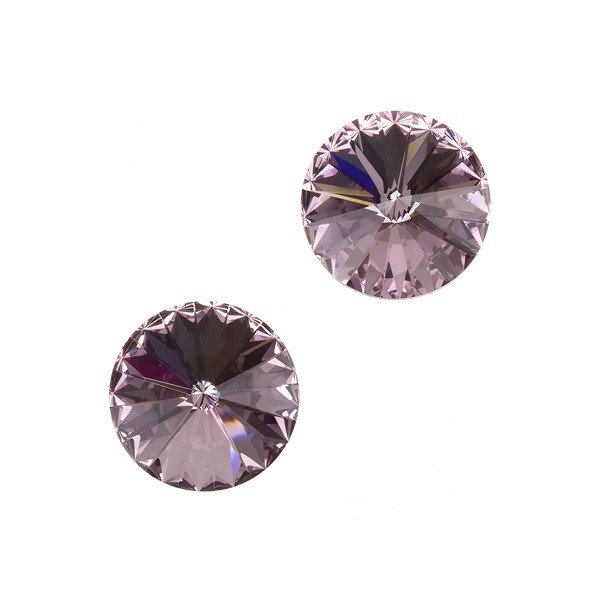 Swarovski 1122 Rivoli Crystals Light Amethyst F 10.7mm