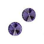 Swarovski 1122 Rivoli Crystals Tanzanite F 10.7mm PK2