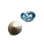 Swarovski 1122 Rivoli Crystal Stones Aqua F 10.7mm PK2