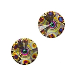 Swarovski 1122 Rivoli Crystals Peacock Eye 12mm - PK2