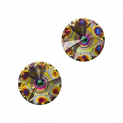 Swarovski 1122 Rivoli Crystals Peacock Eye 12mm - PK2