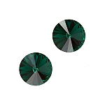 Swarovski 1122 Rivoli Crystal Stones Emerald F 10.7mm