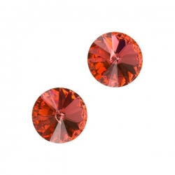 Swarovski 1122 Rivoli Crystal Padparadscha F 10.7mm PK2