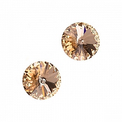Swarovski 1122 Rivoli Crystals Light Peach F 10.7mm PK2