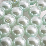 12mm Acrylic Pearl Beads Round Mint Green - Pack of 30