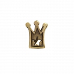 Brass Crown Slider Charm Fits Regaliz Leather 18mm PK1