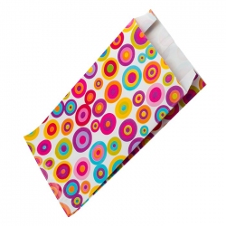Retro Patterned Spotty Dots 21x12cm Paper Gift Bag (PK5)