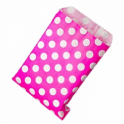 Pink Spotty Design 17x12cm Paper/Craft Gift Bags Pack of 20
