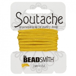 Beadsmith Soutache Rayon Cord 3mm Wide - Goldenrod 3yd