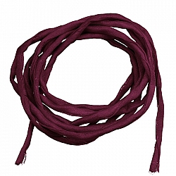 Silk Fabric Strings 2mm Hand Dyed Wine Red 1metre