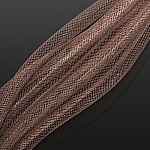 Hollow Nylon Mesh Tubing Crafts 8mm Light Rose 3 metre