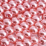 Acrylic Pearl Beads Round 8mm Salmon Pink (Pack of 100)