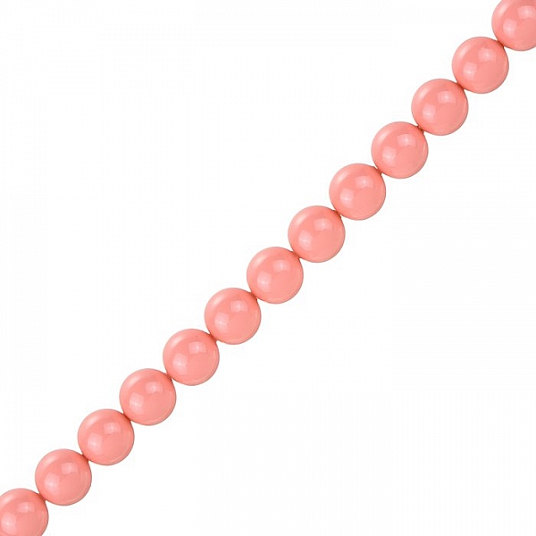8mm Swarovski Crystal Pearl Beads 5810 Pink Coral PK25