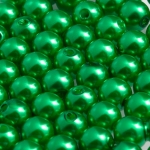 8mm Acrylic Pearl Beads Round Forest Green Pack of 100