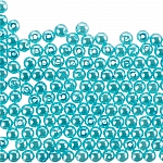 6mm Acrylic Pearl Beads Round (Cyan Blue) - Pack of 200