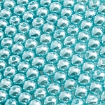 6mm Acrylic Pearl Beads Round (Cyan Blue) - Pack of 200