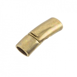 Antique Brass Curved Magnetic Clasp Fits Regaliz Leather PK1