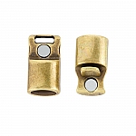 Antique Brass Curved Magnetic Clasp Fits Regaliz Leather PK1