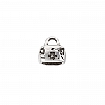 Silver Floral Embossed End Cap fits Regaliz Leather PK1
