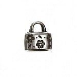 Silver Floral Embossed End Cap fits Regaliz Leather PK1
