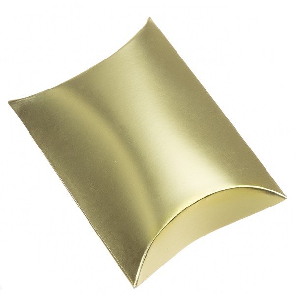 Gold Mini Pillow Jewellery Gift Box 12x8x3cm PK1