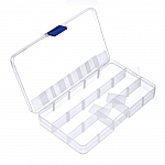 Clear Plastic Bead Storage Box 15 Compartment 170x100mm 