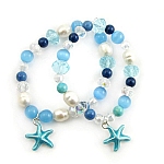 Pipkits Charm Stretch Beaded Bracelet Making Kit - Aqua Pipkits Charm Stretch Beaded Bracelet Making Kit - Aqua