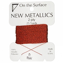 Beadsmith Metallic Polyester Thread 2 ply Ruby 25 yards
