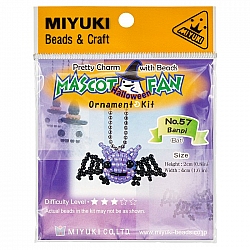 Miyuki Beaded Mascot Fan Kit | No.57 Halloween Bat Charm