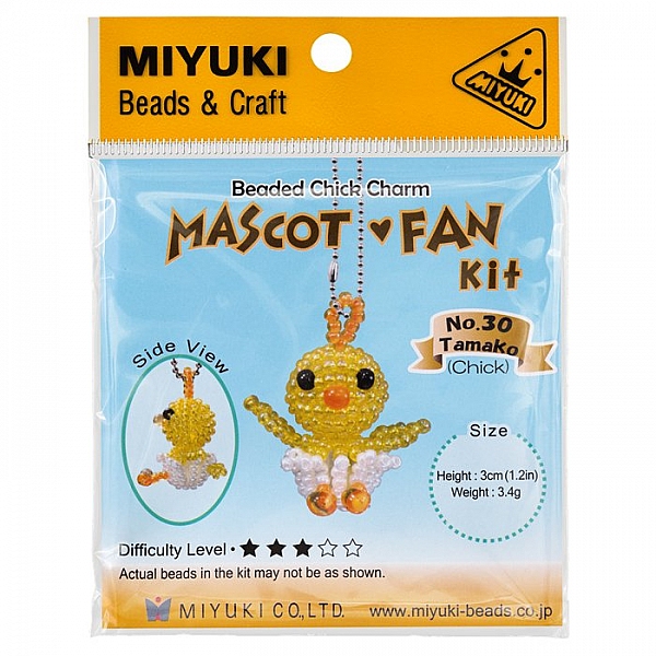 Miyuki Beaded Mascot Fan Kit No.30 Tamako Chick Charm