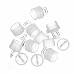 Plastic Caps for Hangable Seed Bead Tubes - 14mm Pack of 12