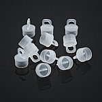 Plastic Caps for Hangable Seed Bead Tubes - 14mm Pack of 12