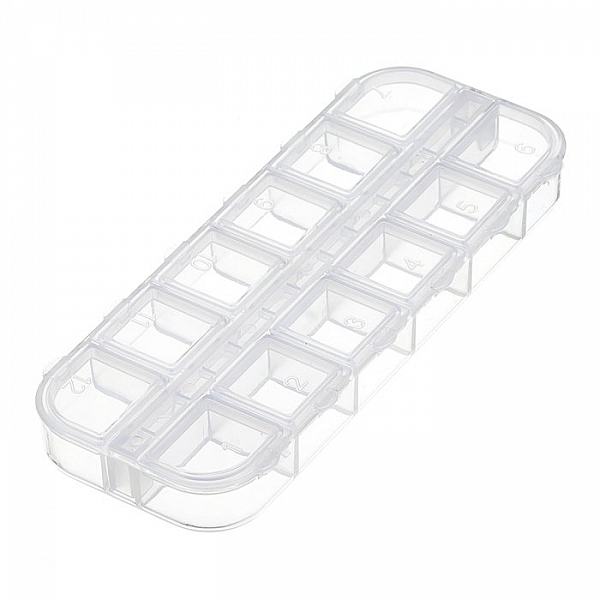 Plastic Seed Bead Container Storage Box 12 Compartments