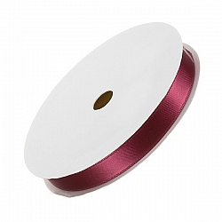 10mm Double Satin Dark Red Ribbon for Beading 7 Metres
