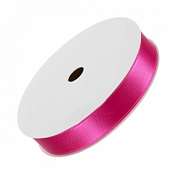 Pink Satin Double Sided Ribbon 15mm Wide 7 Metre Reel